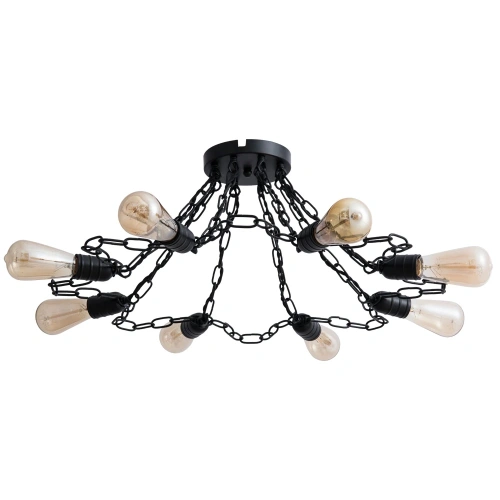 Потолочная люстра Arte Lamp RIVERRUN A9344PL-8BK Потолочная люстра Arte Lamp RIVERRUN A9344PL-8BK