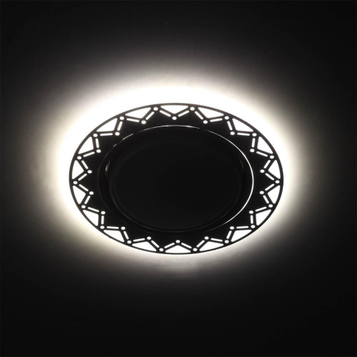 Точечный светильник ЭРА с подсветкой DK LD27 WH/WH Б0037388 фото 2