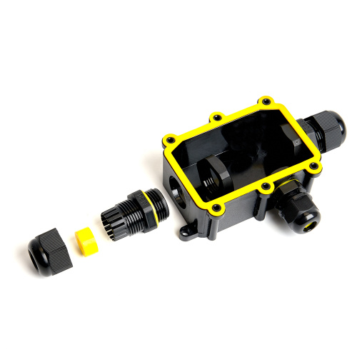 Коробка распределительная STEKKER  LD523 водонепроницаемая на 3 выхода, 450V, 140х78х36, черный фото 8