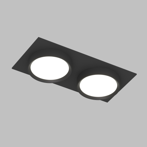 DK2092-BK Встраиваемый светильник FLAT, IP 20, до 15 Вт, GX53, LED, черный, алюминий