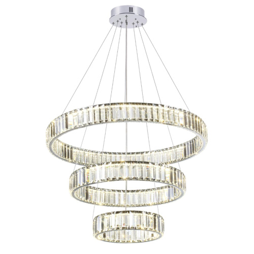 4930/88L L-VISION ODL24 593 хром/прозрачный металл/хрусталь Люстра LED 88W 4000K 10200Лм VEKIA фото 3