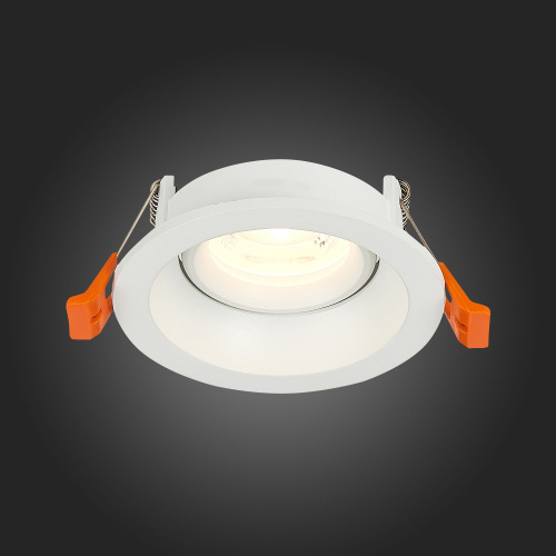 ST208.508.01 Св-к встр. Белый GU10 1*50W  D94xH40 220V Без ламп Встраиваемые светильники фото 9