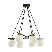 5212/6 MODERNI LN26 175 черный, золотой Люстра E27 6*60W 220V RANDI