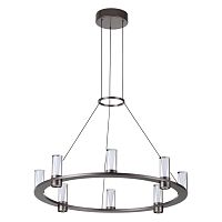7143/55L HIGHTECH ODL26 513 Подвесной светильник темный никель/акрилл/металл IP20 LED 45W 4260Лм 3000K 180° 220V DEFANCE