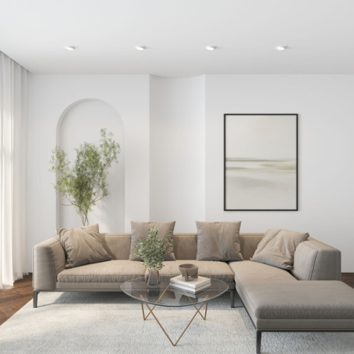 DK2091-WH Встраиваемый светильник FLAT, IP 20, до 15 Вт, GX53, LED, белый, алюминий фото 2
