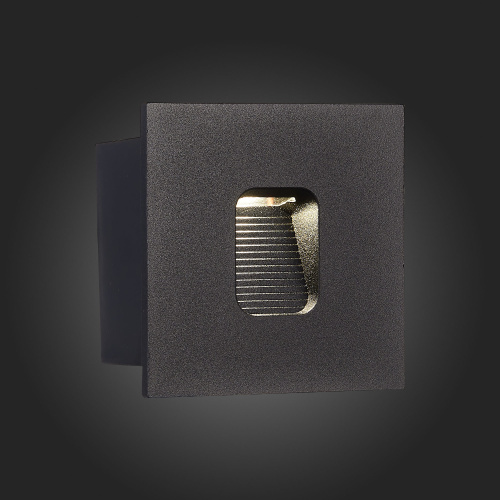 SL9501.441.01 Светильник уличный настенный ST-Luce Черный LED 1*1W 4000K VISANO фото 5