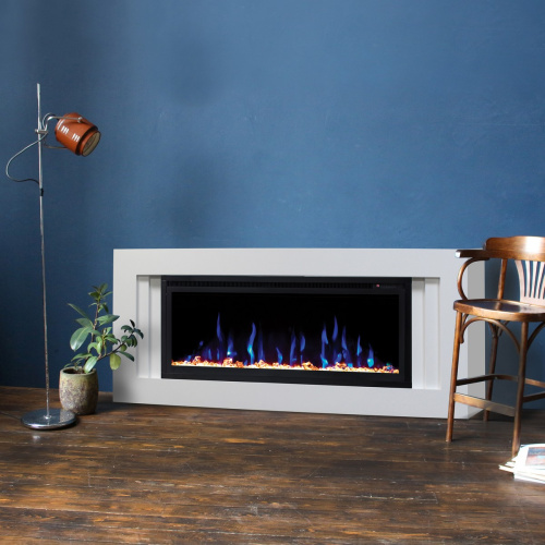 Электрокамин RealFlame Stockholm WT белый с очагом Saphir 42 фото 3