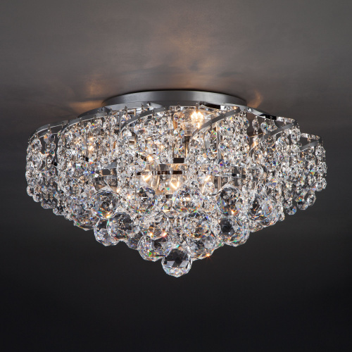 Хрустальная потолочная люстра 16017/6 хром фото 5