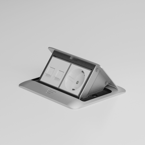 W1281101/ Модульная розетка Ethernet RJ-45 6 cat. 22,5*45 (белый) W1281101 фото 4 W1281101/ Модульная розетка Ethernet RJ-45 6 cat. 22,5*45 (белый) W1281101 фото 4