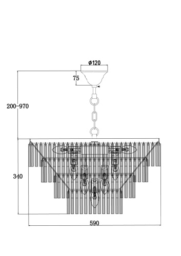 Подвесной светильник Maytoni MOD093PL-13BS фото 5