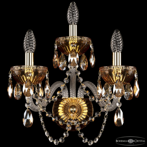 Бра 5402B/2+1/165 G Amber/M-1G K721 Bohemia Ivele Crystal (Богемия Ивеле Кристалл) фото 2 Бра 5402B/2+1/165 G Amber/M-1G K721 Bohemia Ivele Crystal (Богемия Ивеле Кристалл) фото 2
