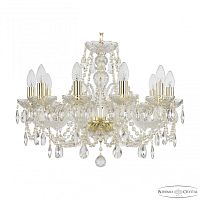 Люстра хрустальная 105/10/195 G Bohemia Ivele Crystal (Богемия Ивеле Кристалл)