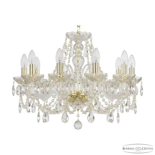 Люстра хрустальная 105/10/195 G Bohemia Ivele Crystal (Богемия Ивеле Кристалл)