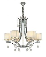 Хрустальная подвесная люстра Lumina Deco Fontenea LDP 8443-6 CHR