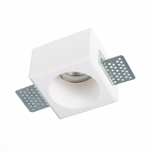 ST252.508.01 Св-к встр. из гипса Белый GU10 1*50W  IP20 L80xW80xH52 180-240V Без ламп Встраиваемые светильники фото 6