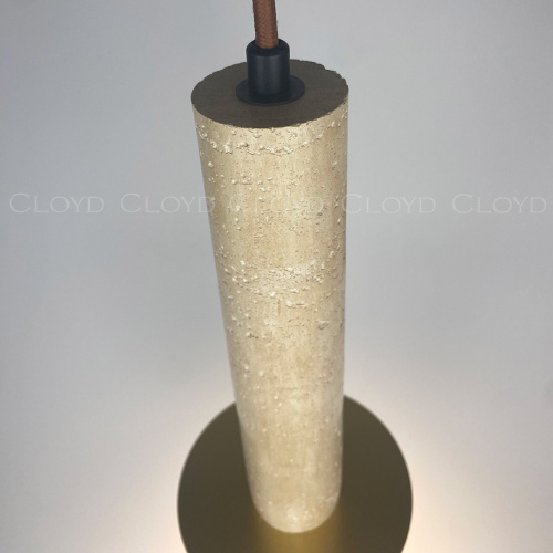 Подвесной светильник Cloyd CLARNET-C P1 / выс. 33 см - травертин (арт.11542) фото 2 Подвесной светильник Cloyd CLARNET-C P1 / выс. 33 см - травертин (арт.11542) фото 2