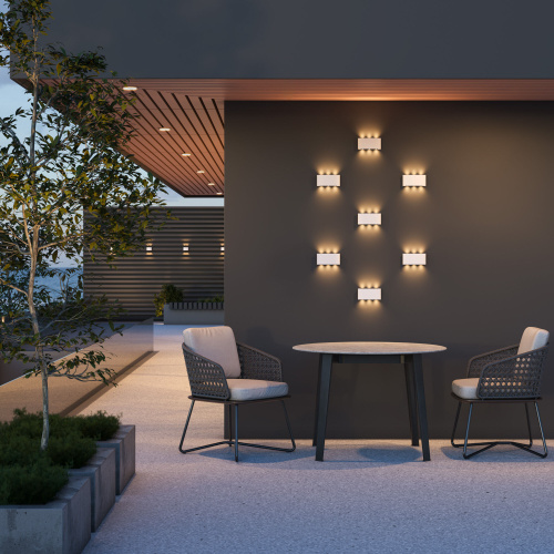 Пылевлагозащи<wbr>щенный светодиодный светильник Twinky Trio белый IP54 1551 Techno LED белый фото 3