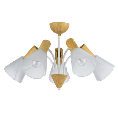 Светильник на штанге Escada 1131/5P E14*40W White/Wood фото 5