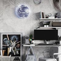 3085/CLN PALE SN 118 Светильник пластик/белый/синий LED 36Вт 4000К D330 IP43 SPACE