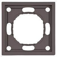 Рамка STEKKER, PFR00-5001-09 1-местная, серия Эмили, антрацит, soft touch