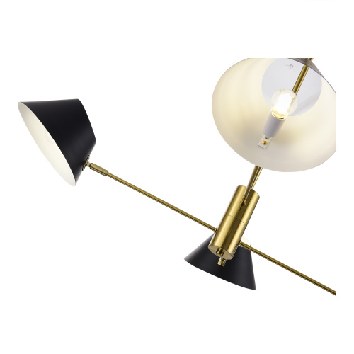 SLE1253-343-04 Светильник подвесной Латунь/Черный, Белый E14 4*60W NORBI фото 4