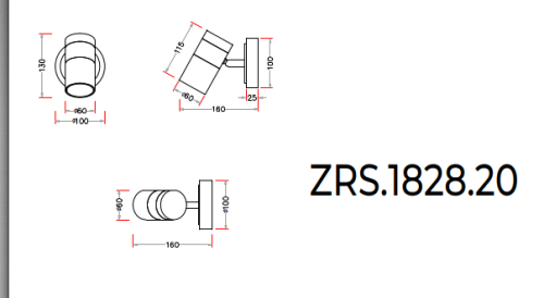 Светильник настенный черный GU10 13см Zortes TWEENY ZRS.1828.20 фото 9 Светильник настенный черный GU10 13см Zortes TWEENY ZRS.1828.20 фото 9