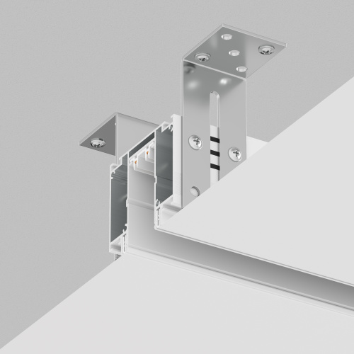 TR2014-WH Профиль-трек SLOTT for DENKIRS SMART, для натяжных потолков, 2 м, алюминий, белый фото 6 TR2014-WH Профиль-трек SLOTT for DENKIRS SMART, для натяжных потолков, 2 м, алюминий, белый фото 6