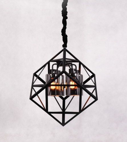 Подвесной светильник Lumina Deco Brutte LDP 11339-4 BK фото 2 Подвесной светильник Lumina Deco Brutte LDP 11339-4 BK фото 2