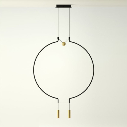 Подвесной светильник Liaison M2 black/gold фото 2