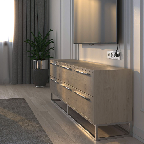 Рамка из поликарбоната на 4 поста Hammer серебряный W0042406 фото 4