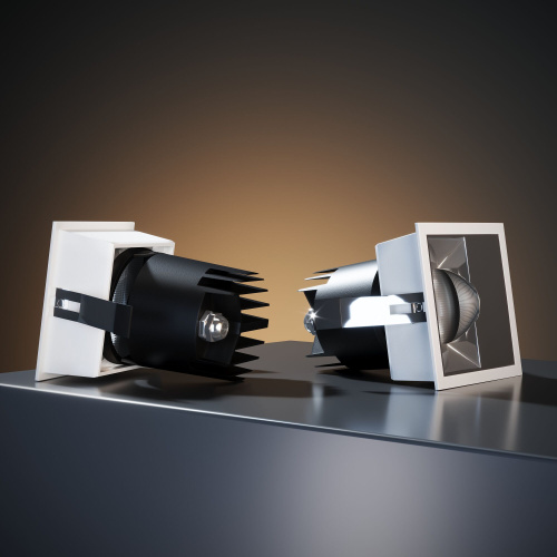 Точечный светодиодный светильник 10W 3000K белый/хром 25091/LED фото 4