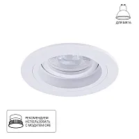 Точечный встраиваемый светильник ARTE LAMP TARF A2177PL-1WH