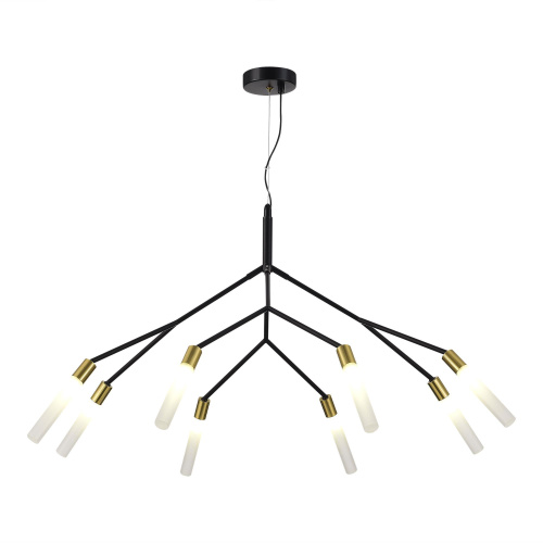 SLE1129-403-08 Светильник подвесной Черный, латунь/Белый G9 8*5W KAITO фото 4