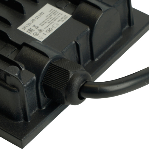 Светодиодный прожектор SAFFIT SFL51-20 IP65 20W 6500K черный фото 4