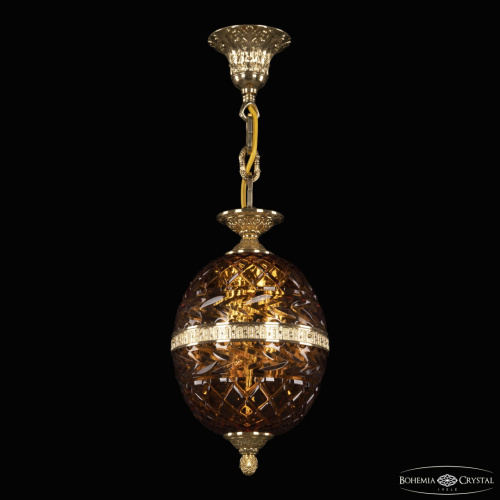 Подвесной светильник с хрустальными плафонами 5680/18 G Amber/M-1F Bohemia Ivele Crystal (Богемия Ивеле Кристалл)