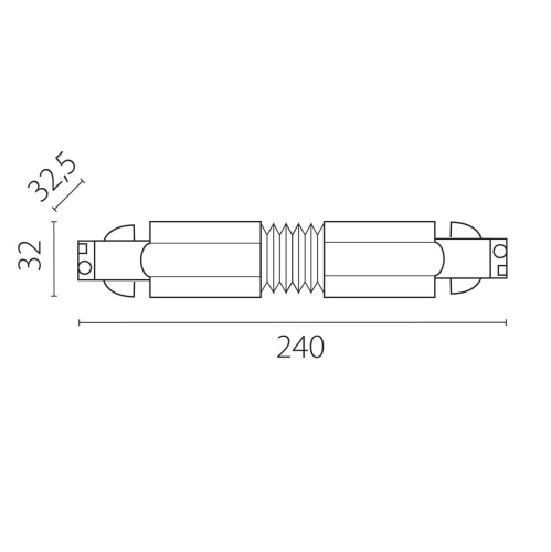 Соединение гибкое к треку 5040xx-(F)/(R) Quattro Lightstar 504157-FR фото 2