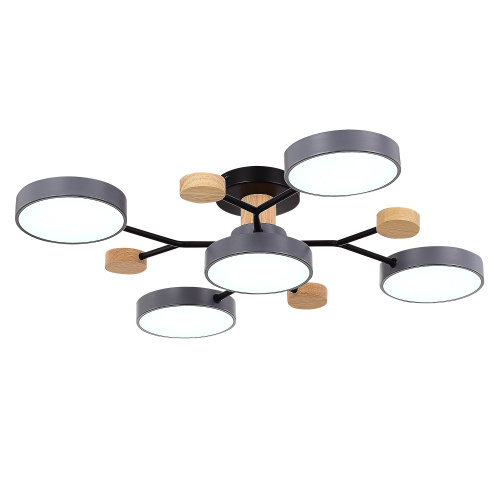 SLE6006-702-05 Светильник потолочный Серый/Серый LED 5*12W 3000K/4500K/6000K FAEMA фото 4