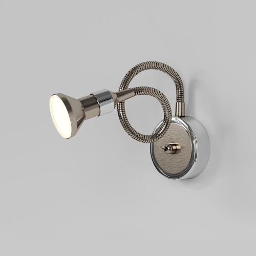 Подсветка галогенная Plica 1215 сатинированный никель / хром фото 2 Подсветка галогенная Plica 1215 сатинированный никель / хром фото 2