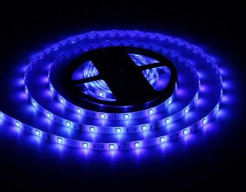 Светодиодная лента 12В 5050 30Led 7.2Вт/м Цветная RGB IP65 5м фото 5