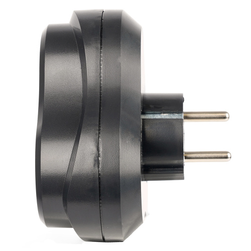 Разветвитель сетевой 3-местный с/з STEKKER ADP16-23-21, 250V, 16A, ABS пластик, черный фото 2