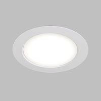 DK3049-WH Встраиваемый светильник, IP 20, 7Вт, LED, белый, пластик