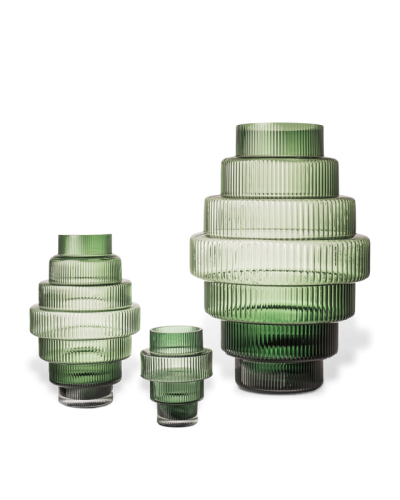 Ваза Steps Dark Green S фото 8