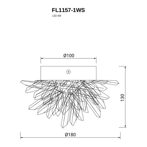 Бра Sorpresa FL1157-1WS фото 2 Бра Sorpresa FL1157-1WS фото 2