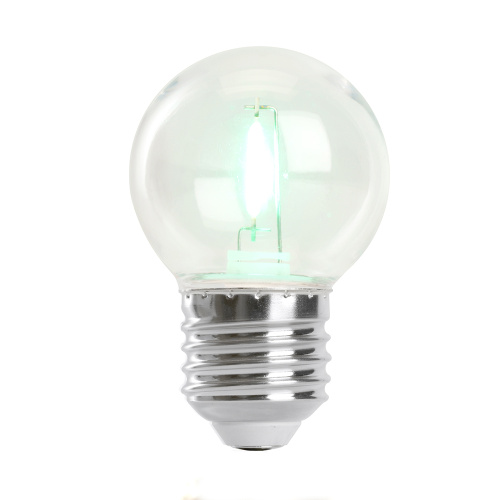 Лампа светодиодная Feron LB-383 Шарик прозрачный E27 2W 230V зеленый фото 4