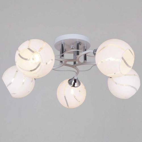 Потолочная люстра Reluce 99360-0.3-05 WH+CR Потолочная люстра Reluce 99360-0.3-05 WH+CR