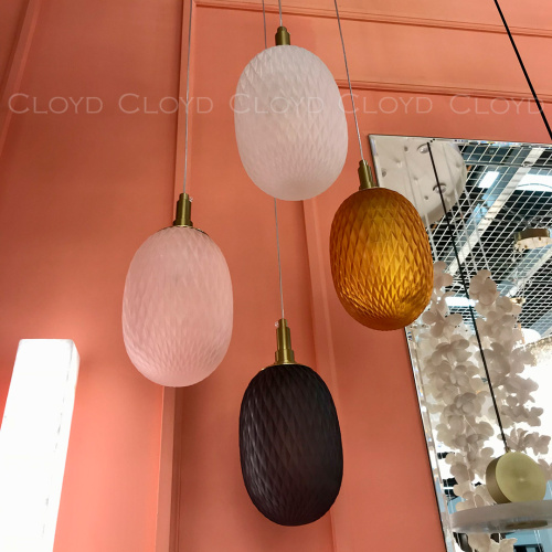 Подвесной светильник Cloyd ZAPFEN P1 / Ø13 см - латунь - дымчатое стекло (арт.11436) фото 2