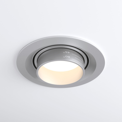 Встраиваемый светодиодный светильник с регулировкой угла освещения 9920 LED 15W 4200K серебро фото 2 Встраиваемый светодиодный светильник с регулировкой угла освещения 9920 LED 15W 4200K серебро фото 2