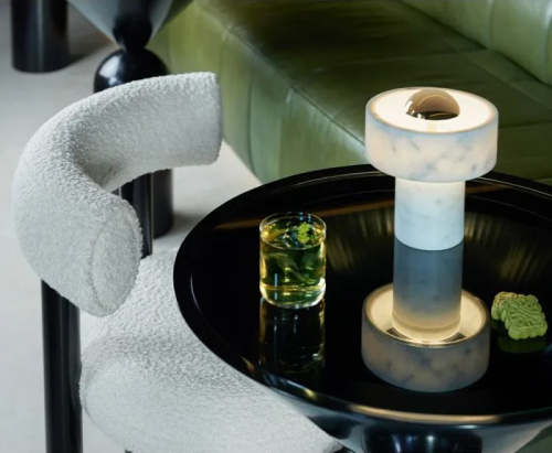 Настольная лампа Stone Portable Gold фото 4