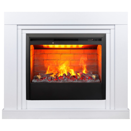 Электрокамин RealFlame Stanley 26 WT белый с очагом 3D Helios 26 Электрокамин RealFlame Stanley 26 WT белый с очагом 3D Helios 26