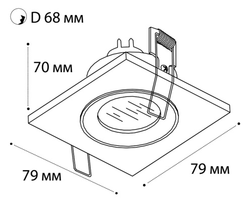 QSO 225L white светильник встраиваемый влагозащищенный фото 2